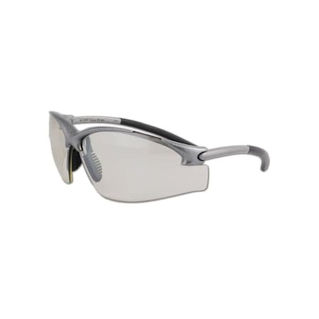 Magid Zircon Y79, Safety Glasses, Uncoated, Indoor/Outdoor Lens, Gray Frame, 1 PR Y79MGIO
